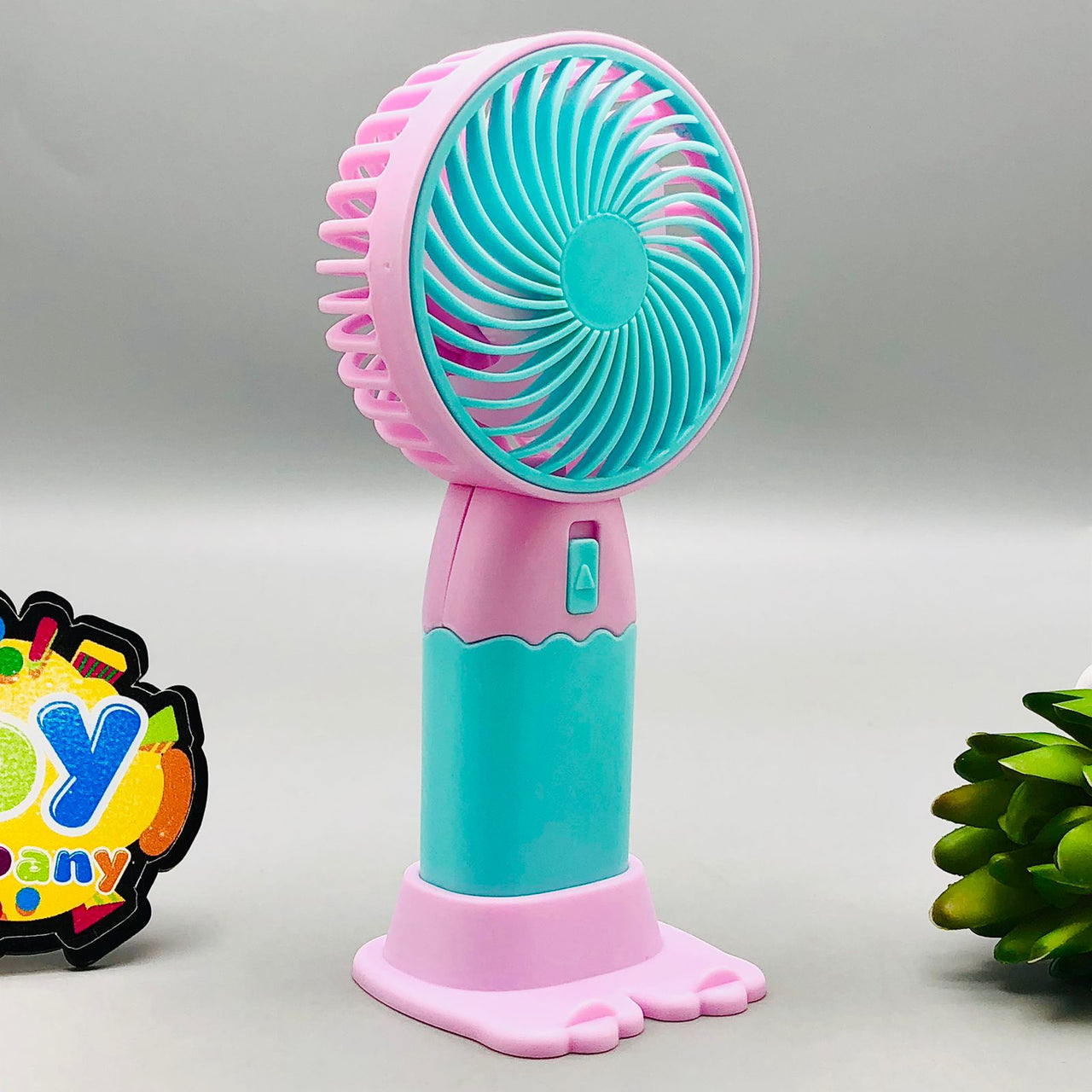 Rechargeable Cute Design Mini Fan With Base