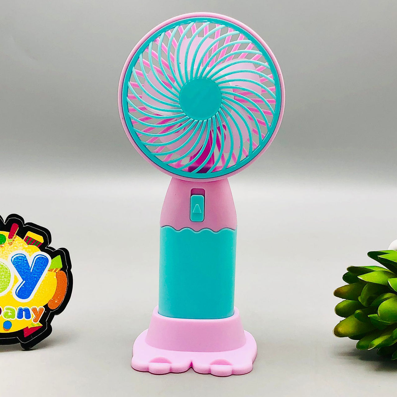 Rechargeable Cute Design Mini Fan With Base