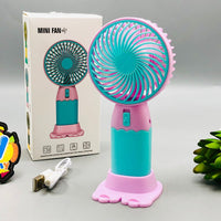 Rechargeable Cute Design Mini Fan With Base