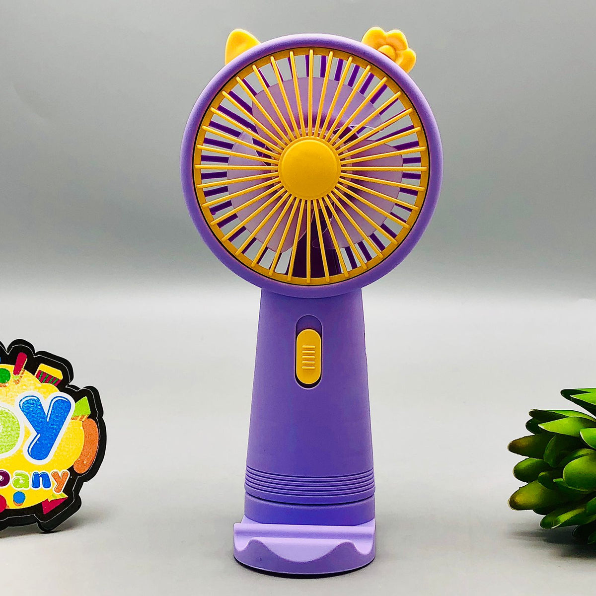 Rechargeable Kitty Ears Handheld & Desktop Fan