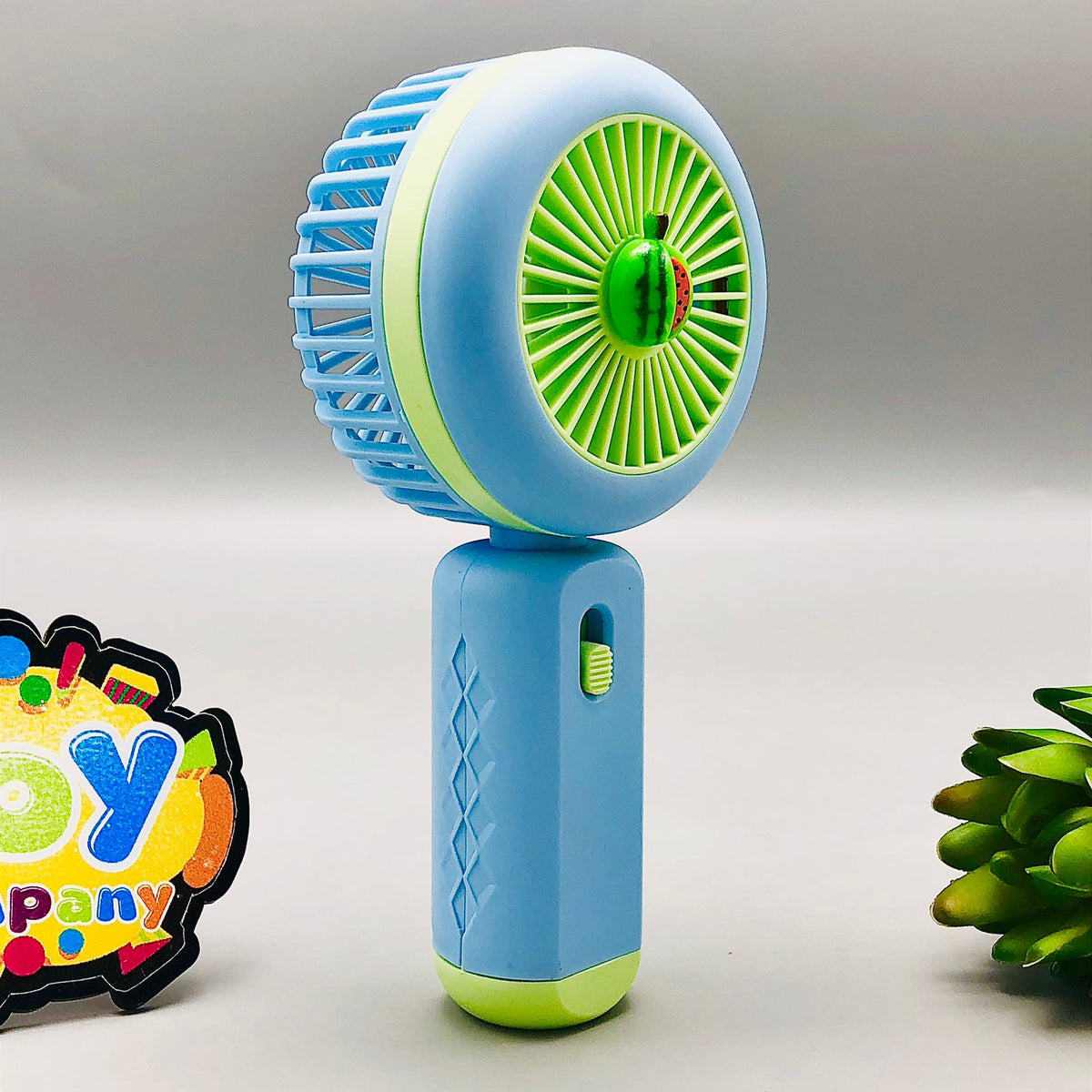 Rechargeable Mini Handheld LED Lighting Fan