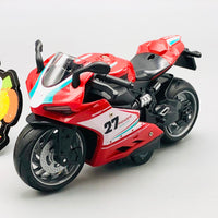 1:12 Diecast Pullback High Speed Model Bike - 1Pc