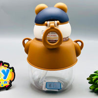 Thumbnail for 1000ml Bear Design Premium Sipper Water Bottle With Strap