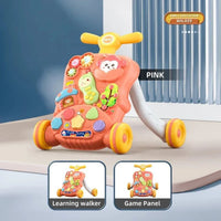 Multi-functional Baby Puzzle Activity Walker - Red