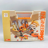41Pcs Kids Pretend Play Engineering Tool Briefcase