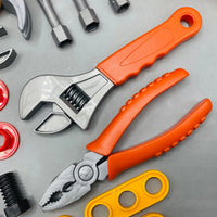 41Pcs Kids Pretend Play Engineering Tool Briefcase