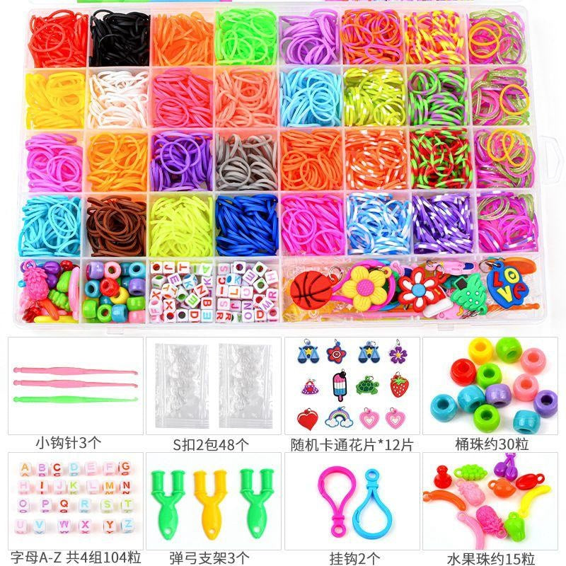 DIY Multi-Color Creative Loom Rubber Band Kit