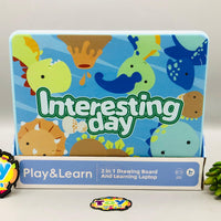 2in1 Kids Learning Laptop & LCD Writing Tablet - Blue