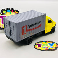 Mini Diecast GAZelle Cargo Container Model - 1Pc