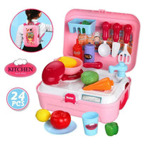Kids Pretend Play Kitchen Back Pack