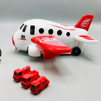 Battery Operated Catapult Airbus Plane With Mini Cars