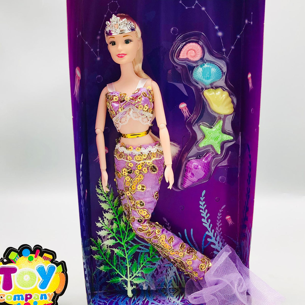 11* Inches Movable Joints Solid Body Sea-Maid