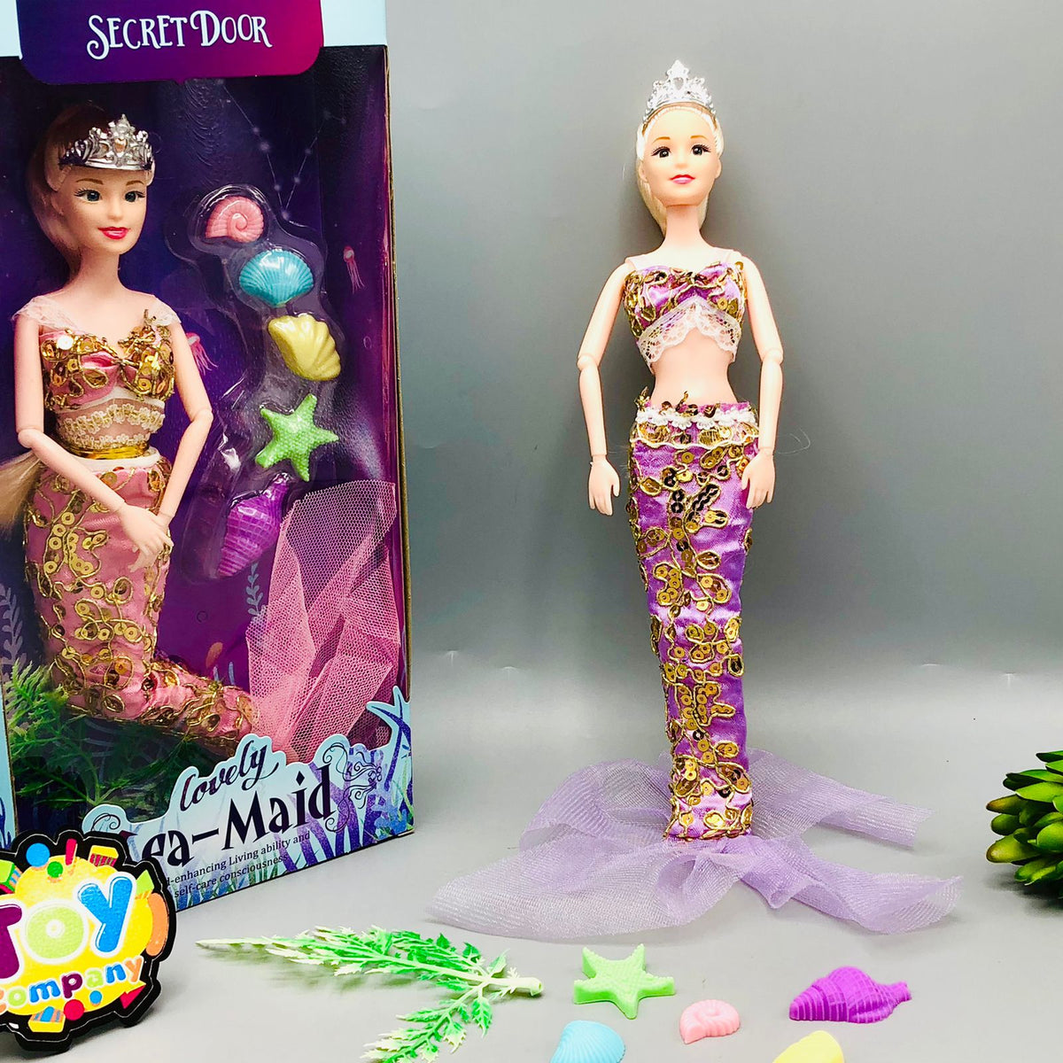11* Inches Movable Joints Solid Body Sea-Maid