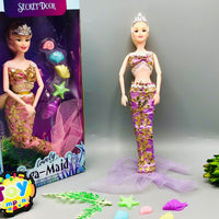 11* Inches Movable Joints Solid Body Sea-Maid