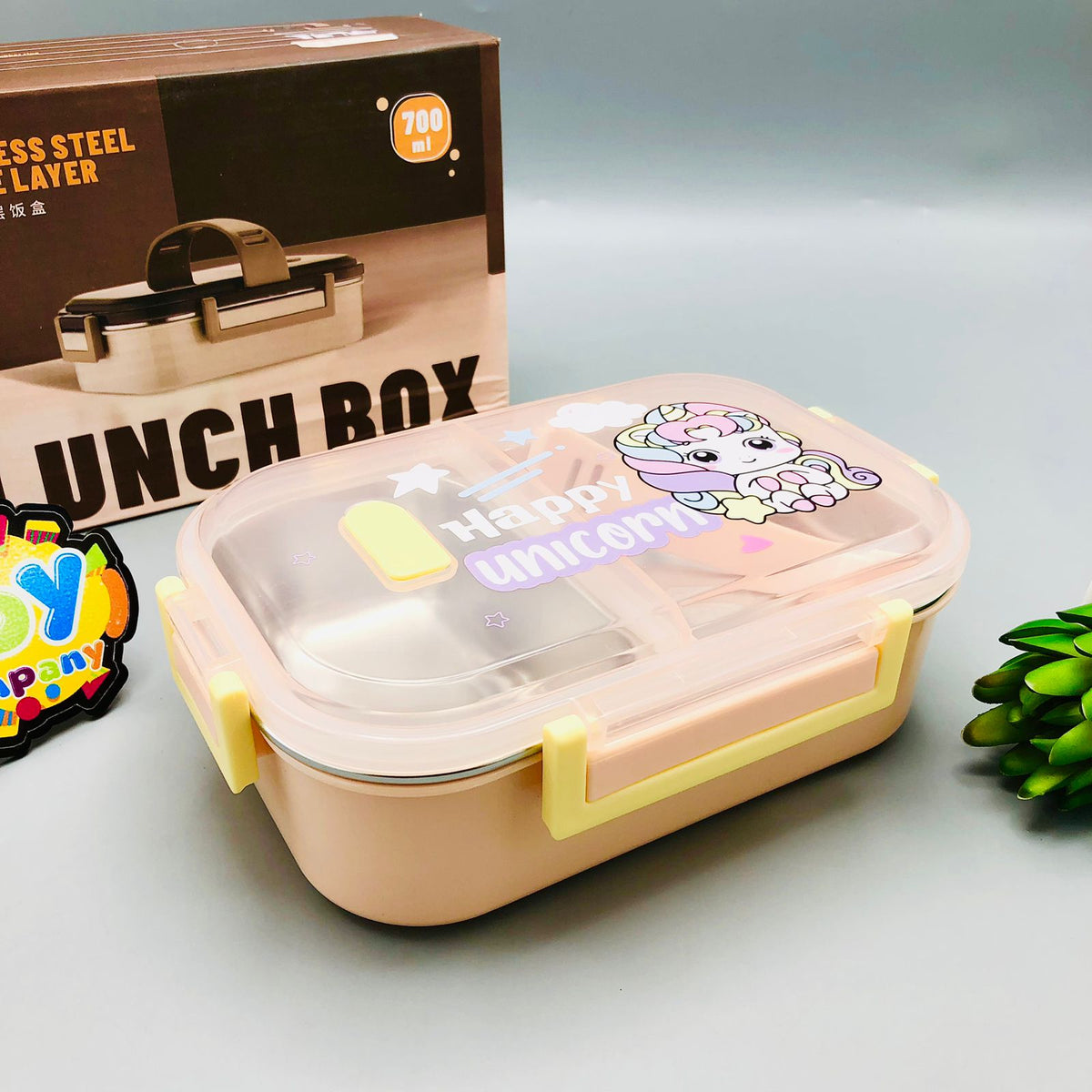 700ml Kids Stainless Steel Double Layer Lunch Box