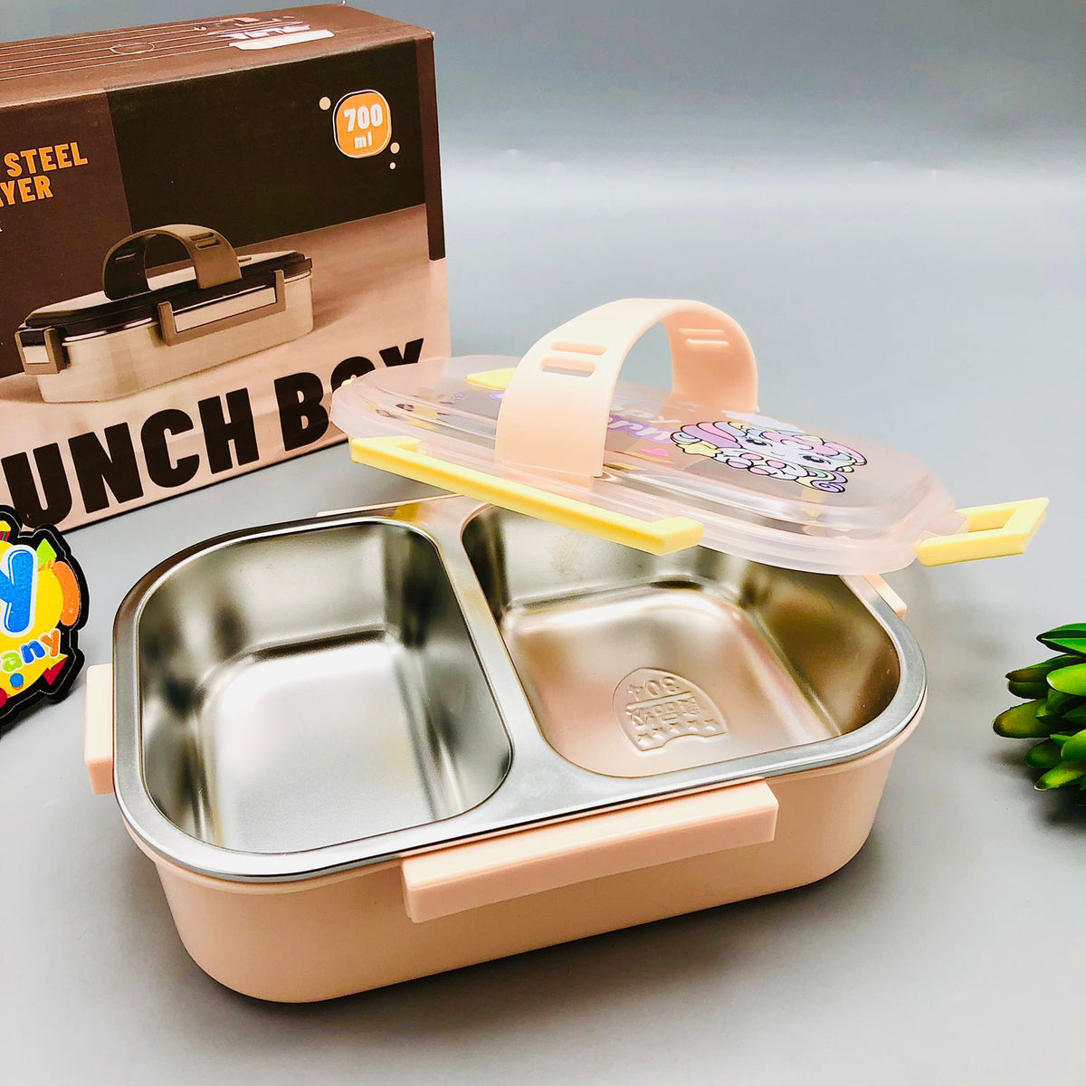 700ml Kids Stainless Steel Double Layer Lunch Box