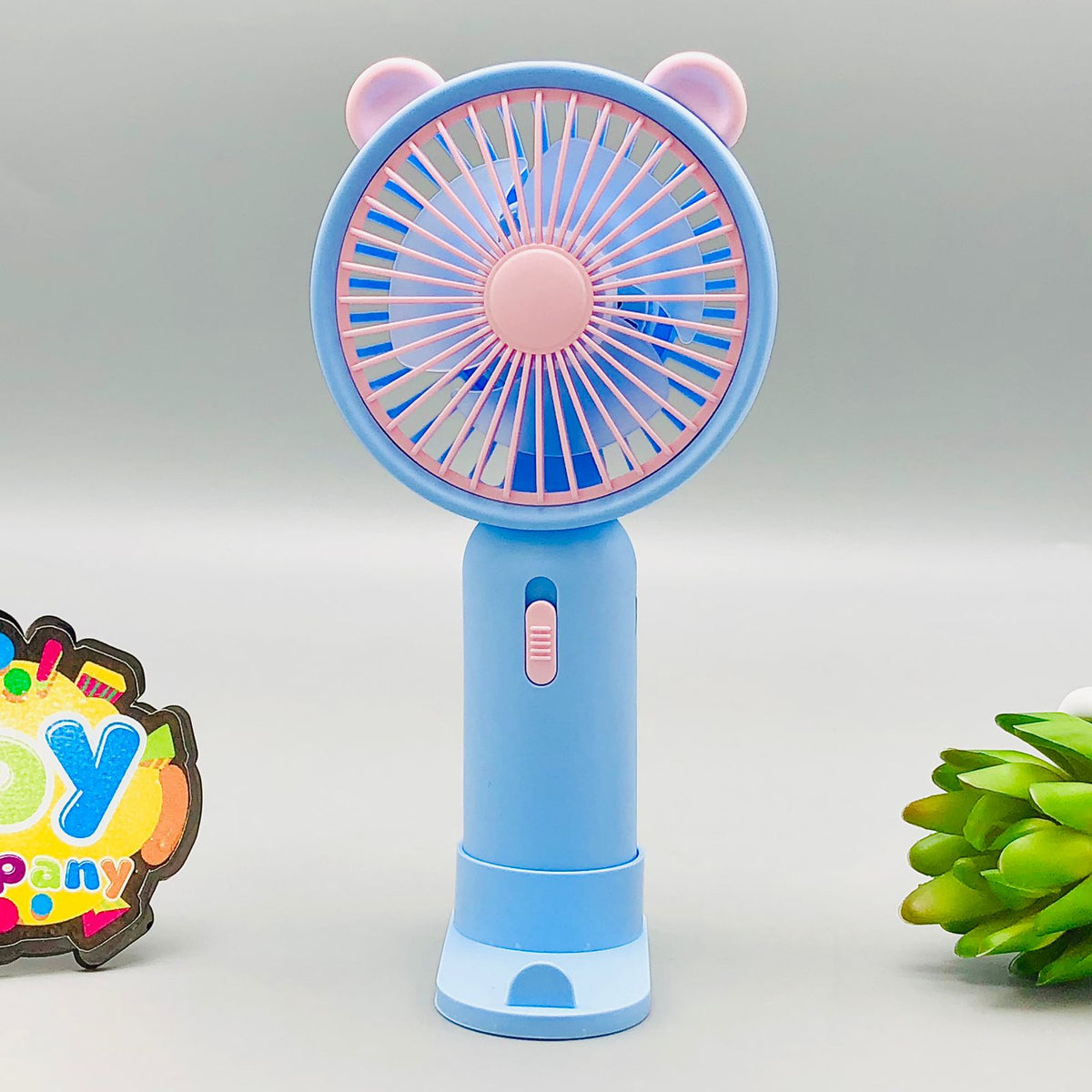 Rechargeable Mini Cooling Fan With Mobile Phone Bracket