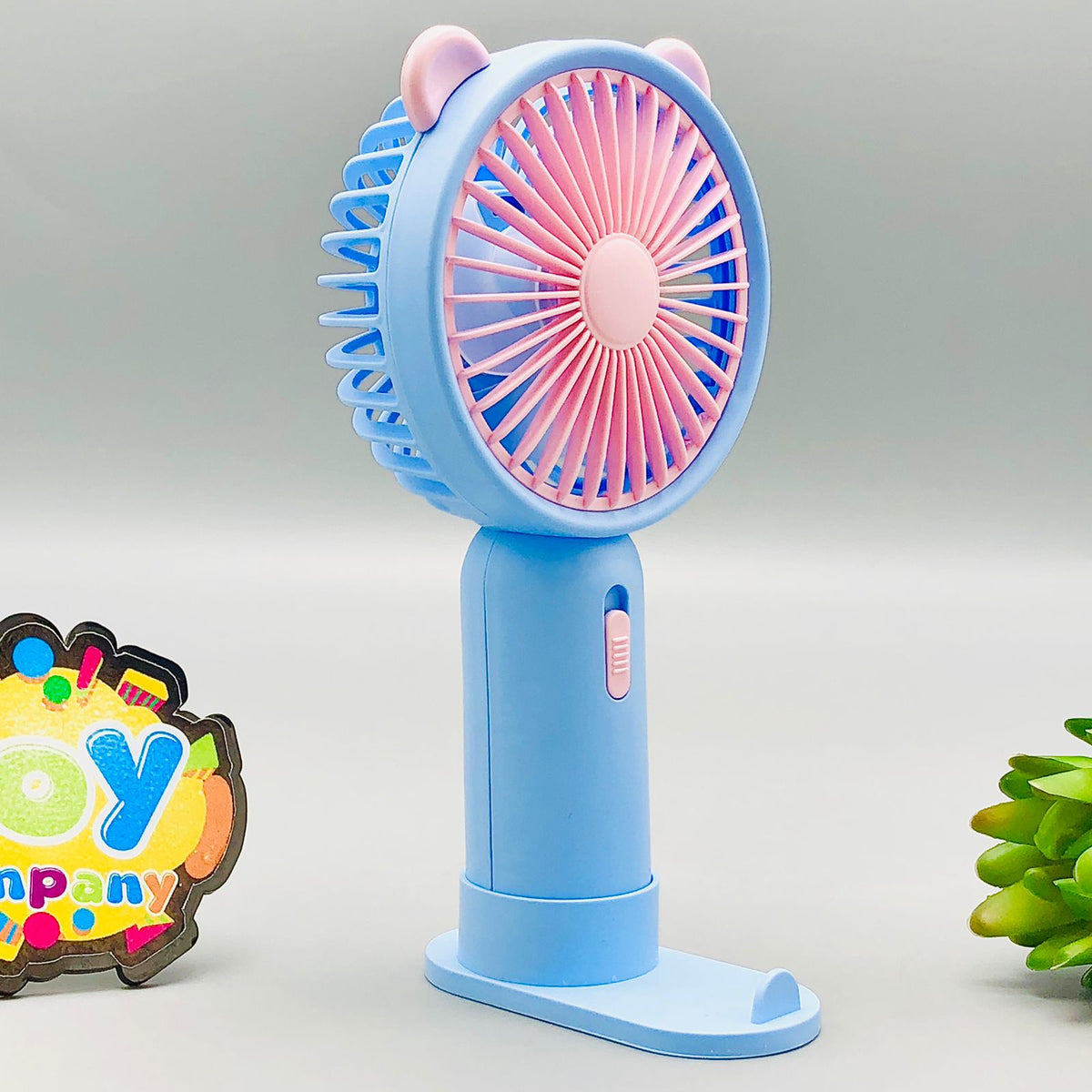 Rechargeable Mini Cooling Fan With Mobile Phone Bracket