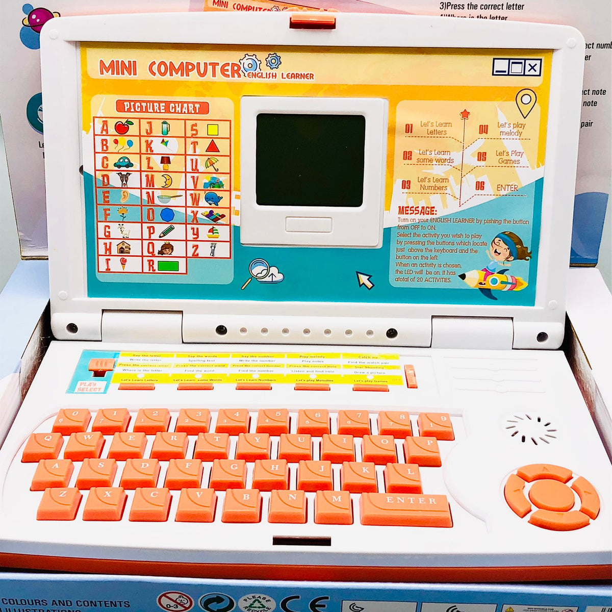 20 Functions Kids English Learner Computer Gadget