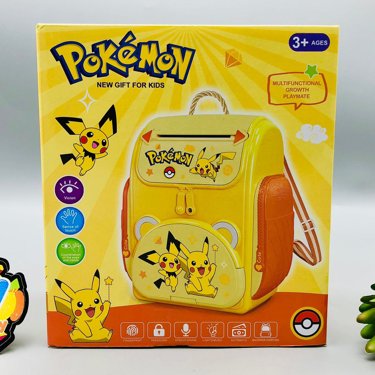 Pokemon Multi-functional Knapsack Piggy Bank