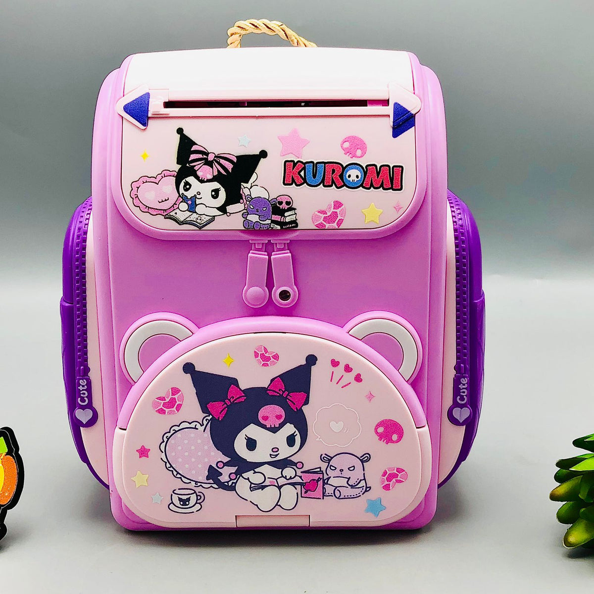 Kuromi Multi-functional Knapsack Piggy Bank