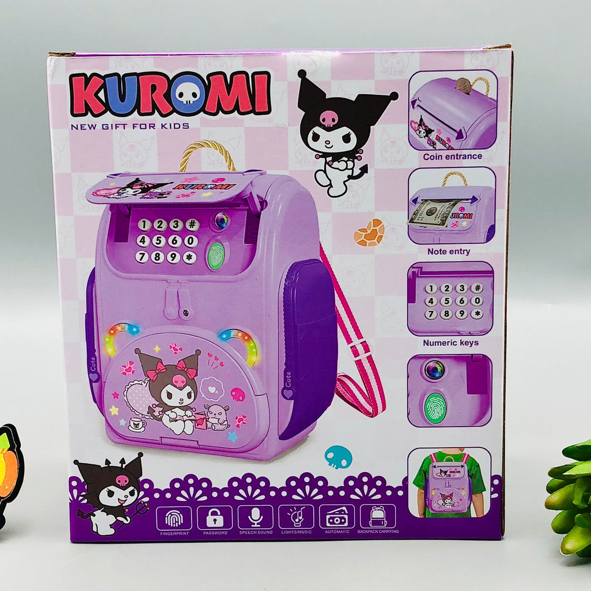 Kuromi Multi-functional Knapsack Piggy Bank