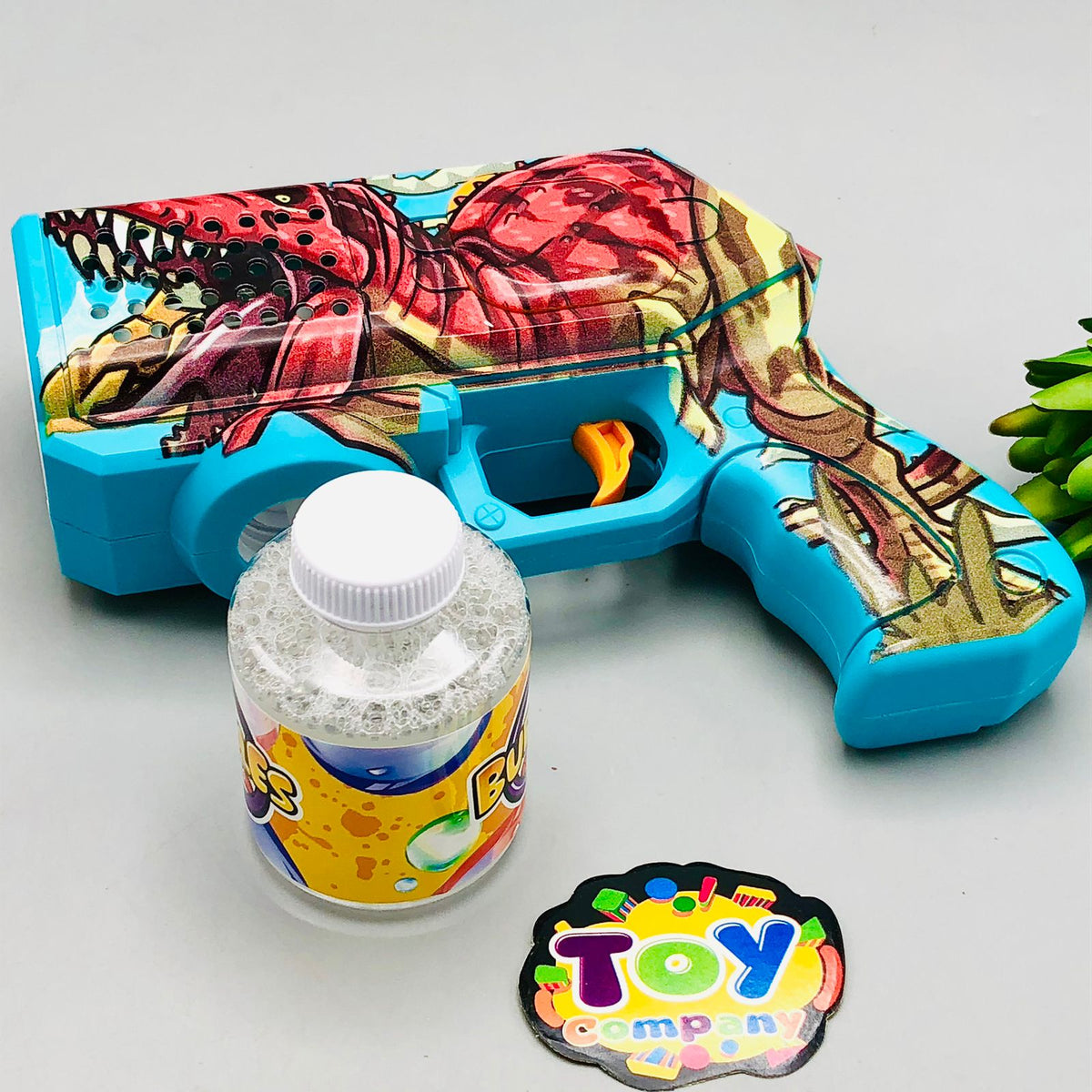 Dinosaur Electric Bubble Gun