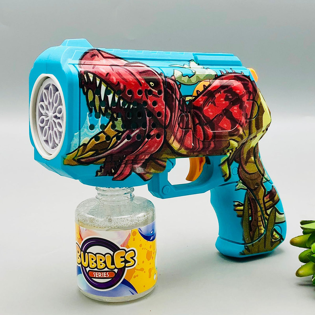 Dinosaur Electric Bubble Gun