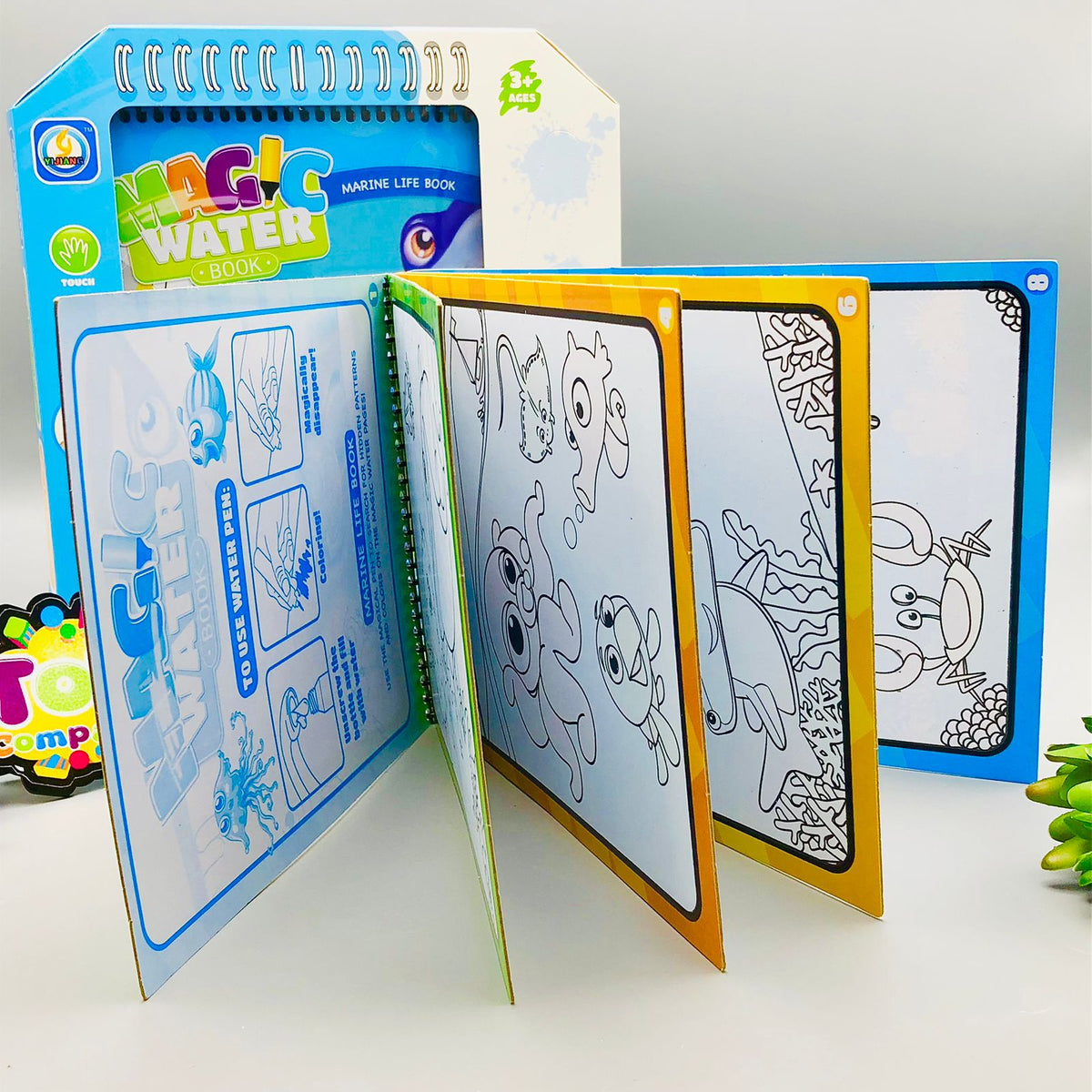 Reusable Magic Water Coloring Book