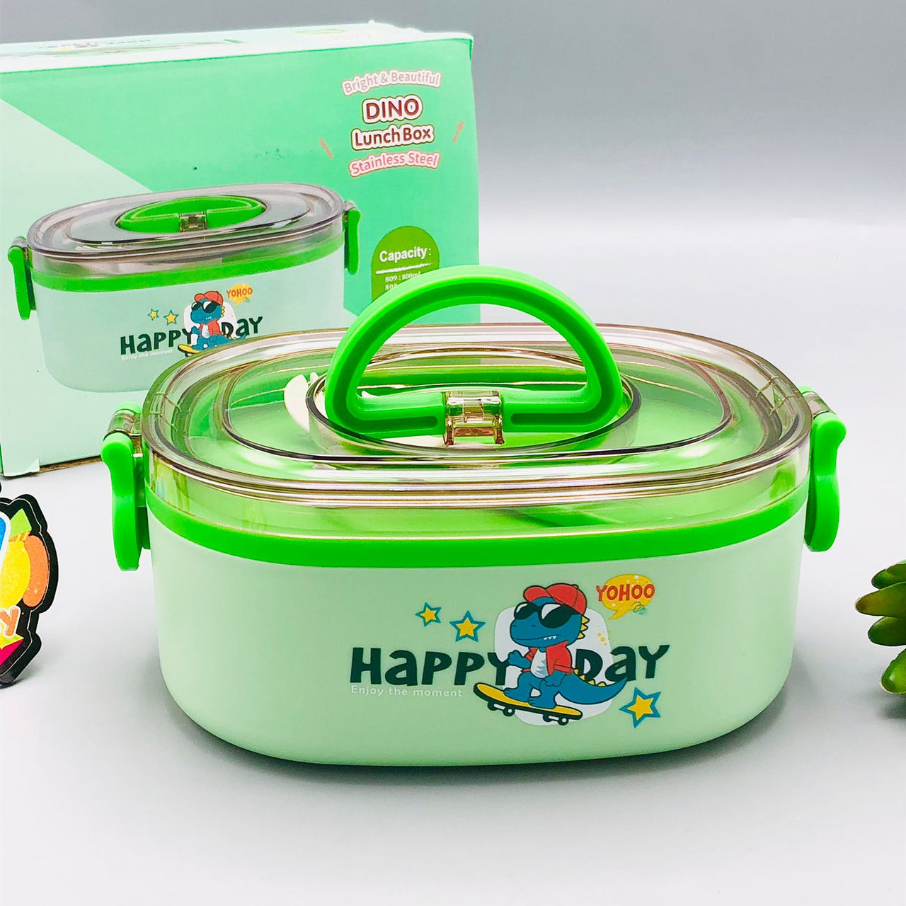 600ml Cartoon Design Stainless Steel Lunch Box