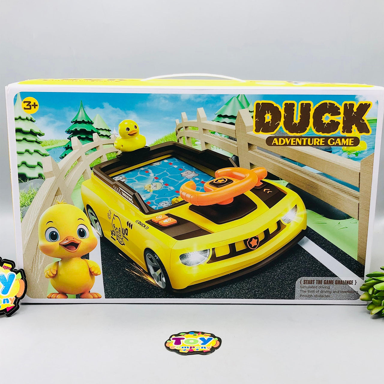 Duck Themed Car Racing Adventure Steering Wheel