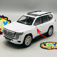 White ABS Land Cruiser Model Car - Minor Fault