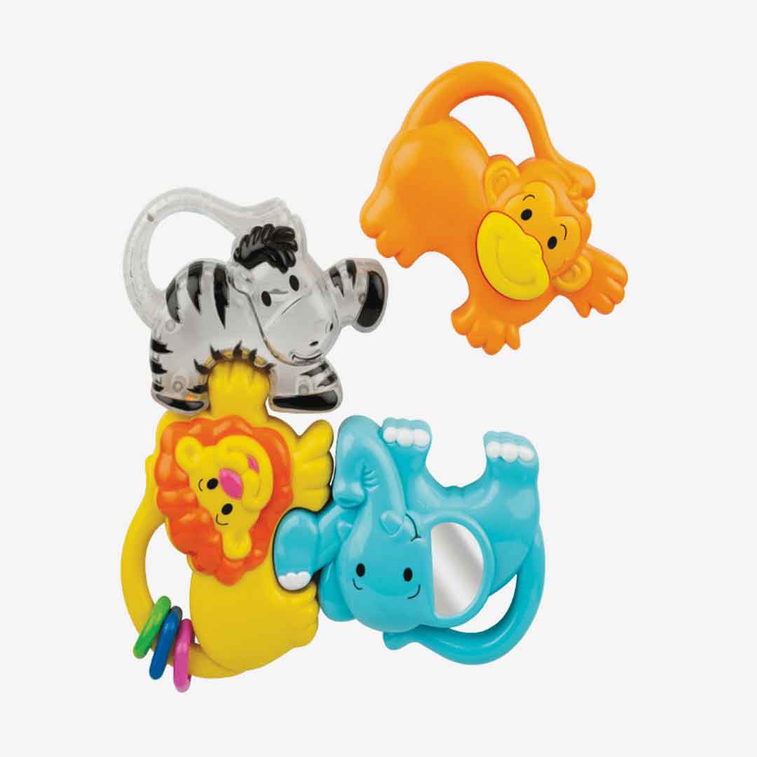 WinFun 4-in-1 Jungle Joiners Rattle Set