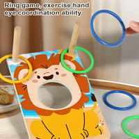 Wooden 2in1 Ring Toss & Sand Bag Throwing Game Board