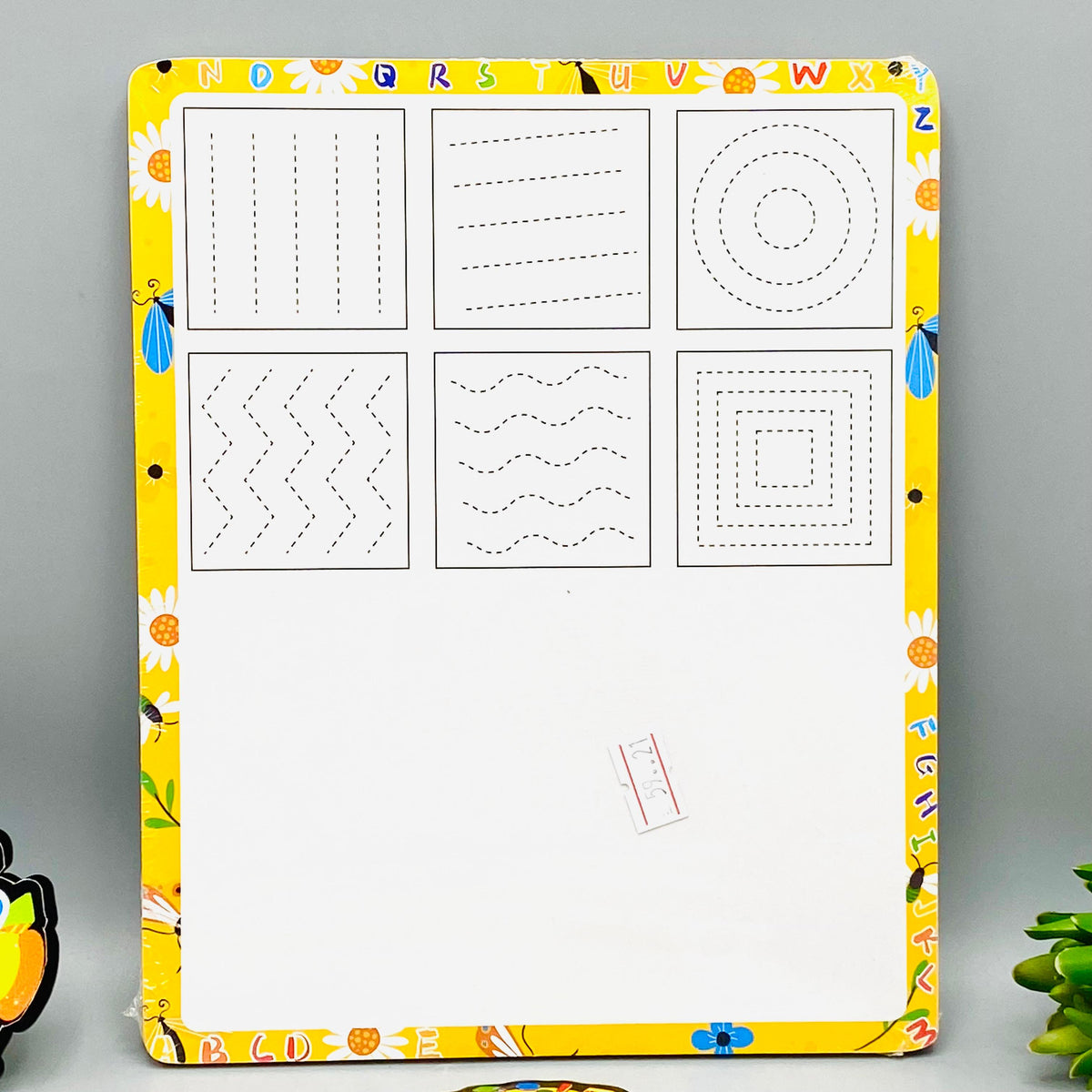 Wooden Mini Excavator Puzzle & White Board