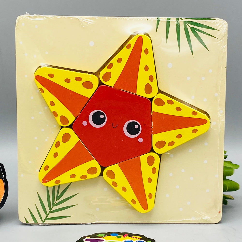 Wooden Mini Star Puzzle Board