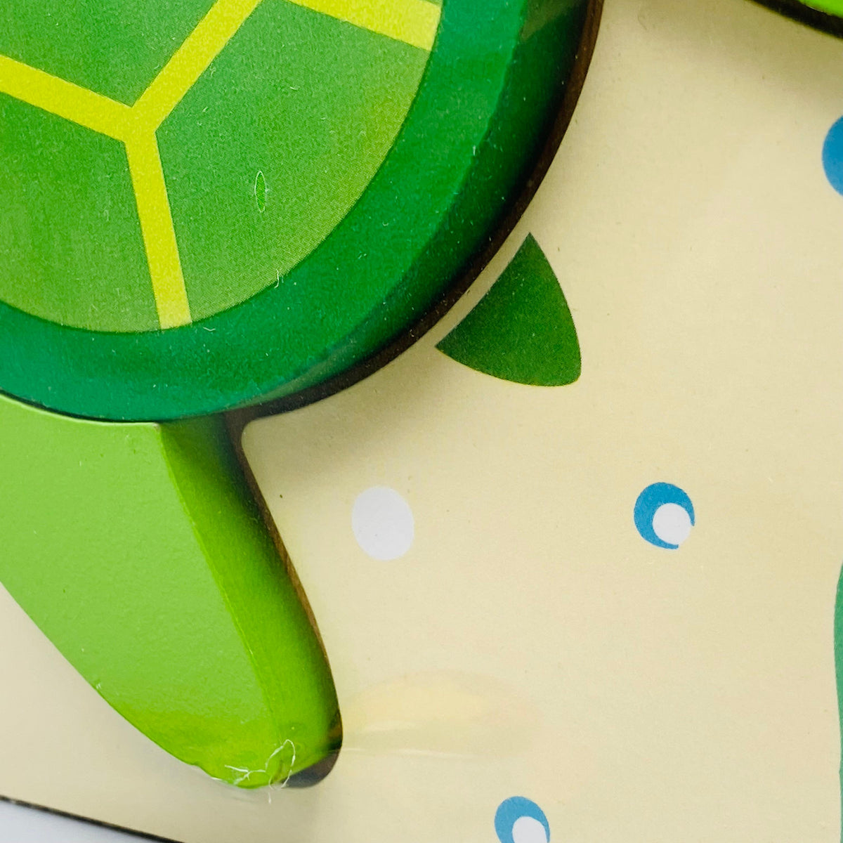 Wooden Mini Turtle Puzzle Board