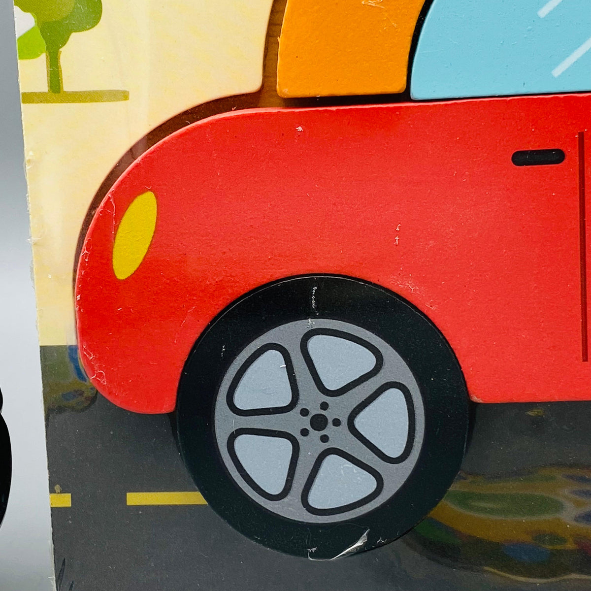 Wooden Mini Vehicle Puzzle Board