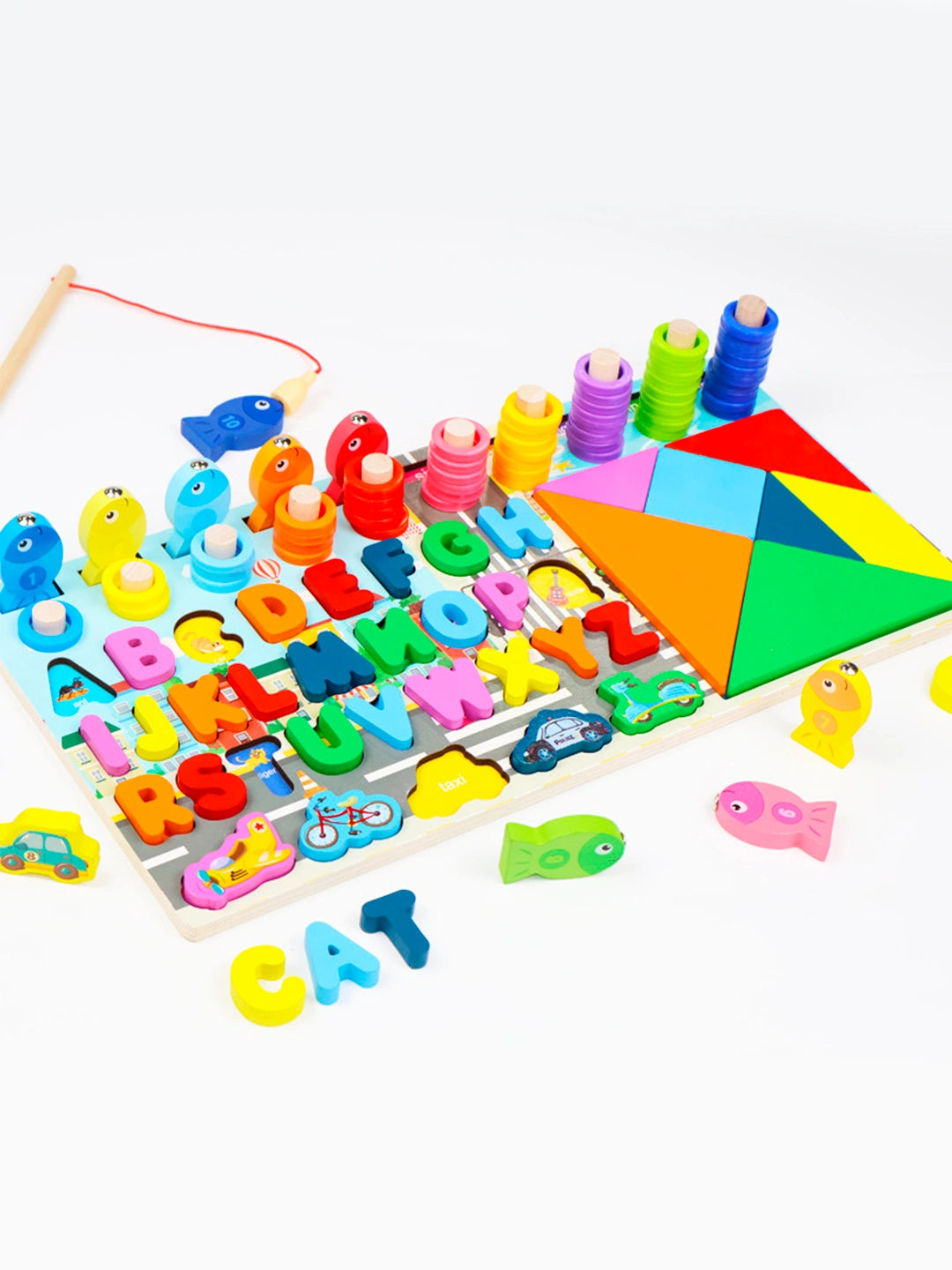 Wooden Multi-functional Alphabet Learning & Logarithmic Board