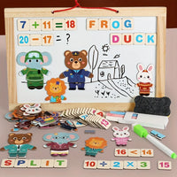 Wooden Multi-functional Bear Changing Clothes & Drawing Board