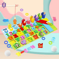 Wooden Multi-functional Logarithmic Fishing Board