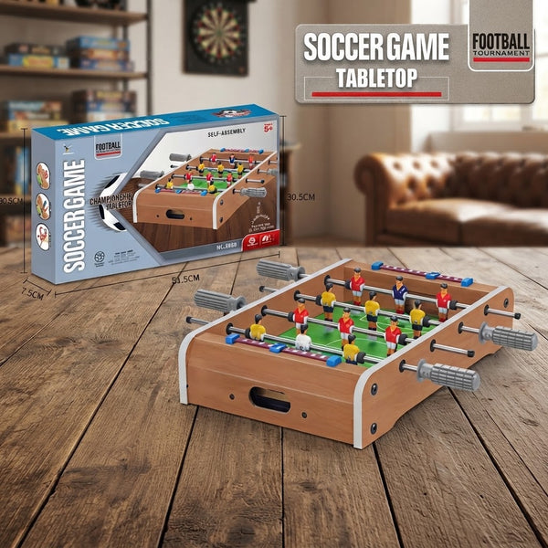 Wooden Tabletop 2 Players Soccer Game