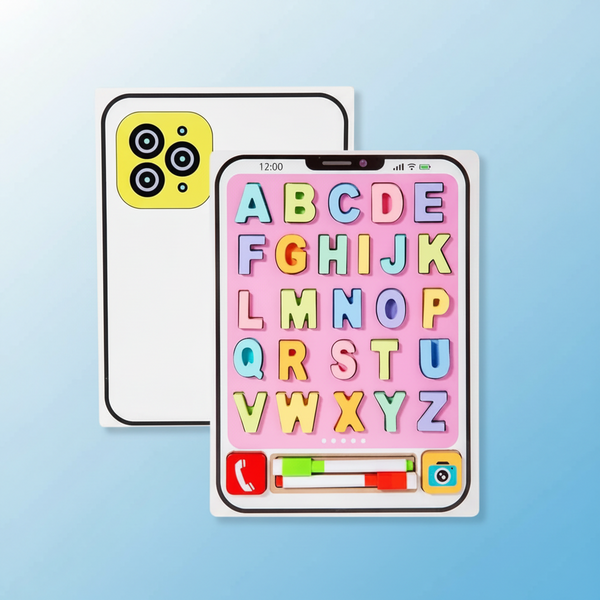 Wooden iPhone Themed Capital Letters Alphabets
