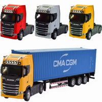 1:36 Diecast Metal Scania Transport Container Truck