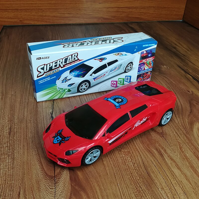 Super Car 360° Rotating with 3D Projector Light
