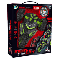 2.4GHz RC Double Sided Roll Stunt Car