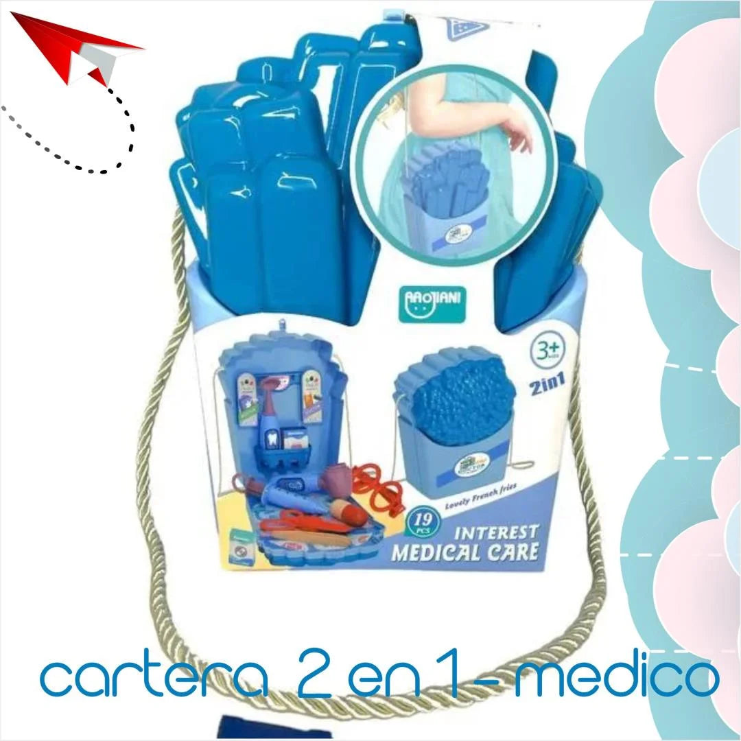19Pcs Pretend Play Medical Kit With Storage Box