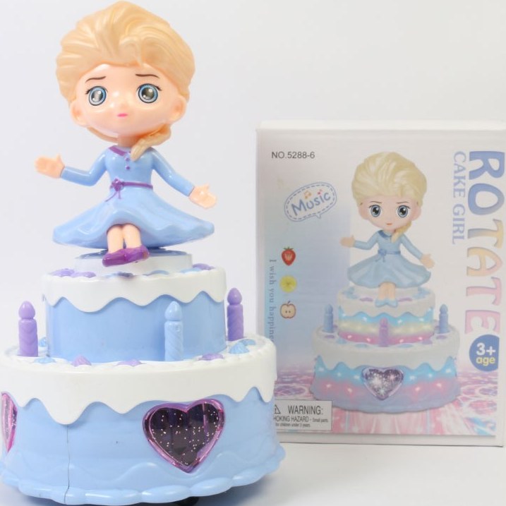 Light & Musical Rotating Cake Girl