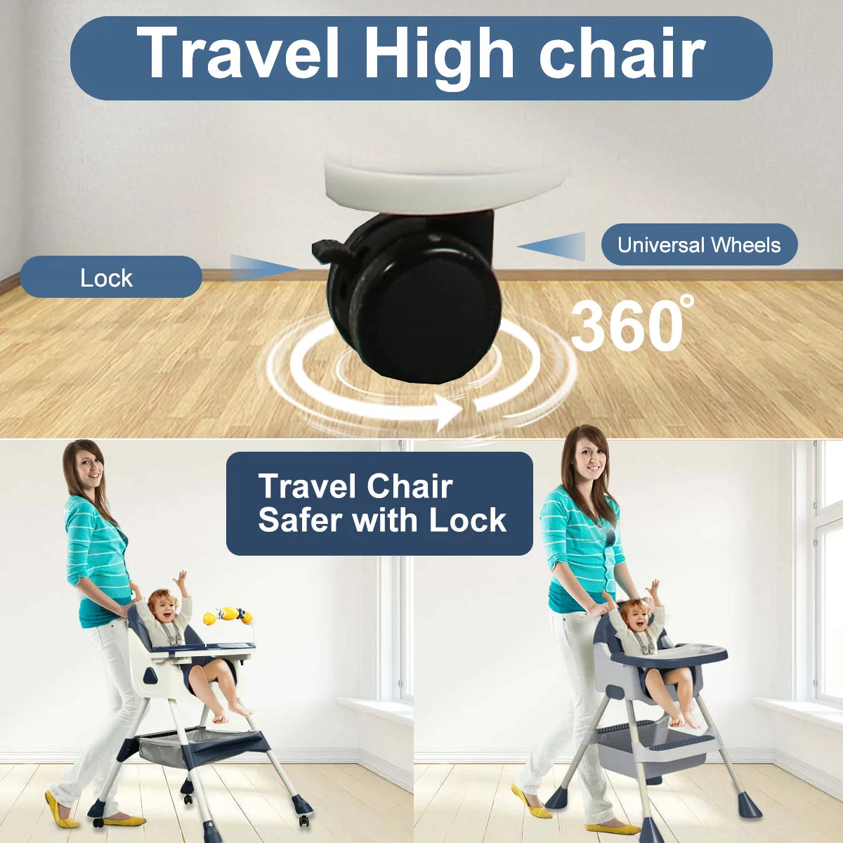Kidilo 4in1 Convertible High Chair For Kids