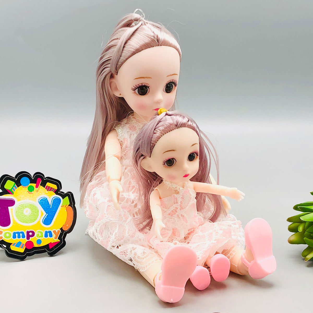 Premium Movable Joints Doll With Baby - Transparent Packaging
